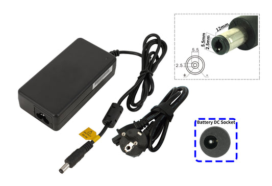 High-quality e-bike charger 24V 1.5A for batteries from Phylion (DC 5.5?á2.5mm)