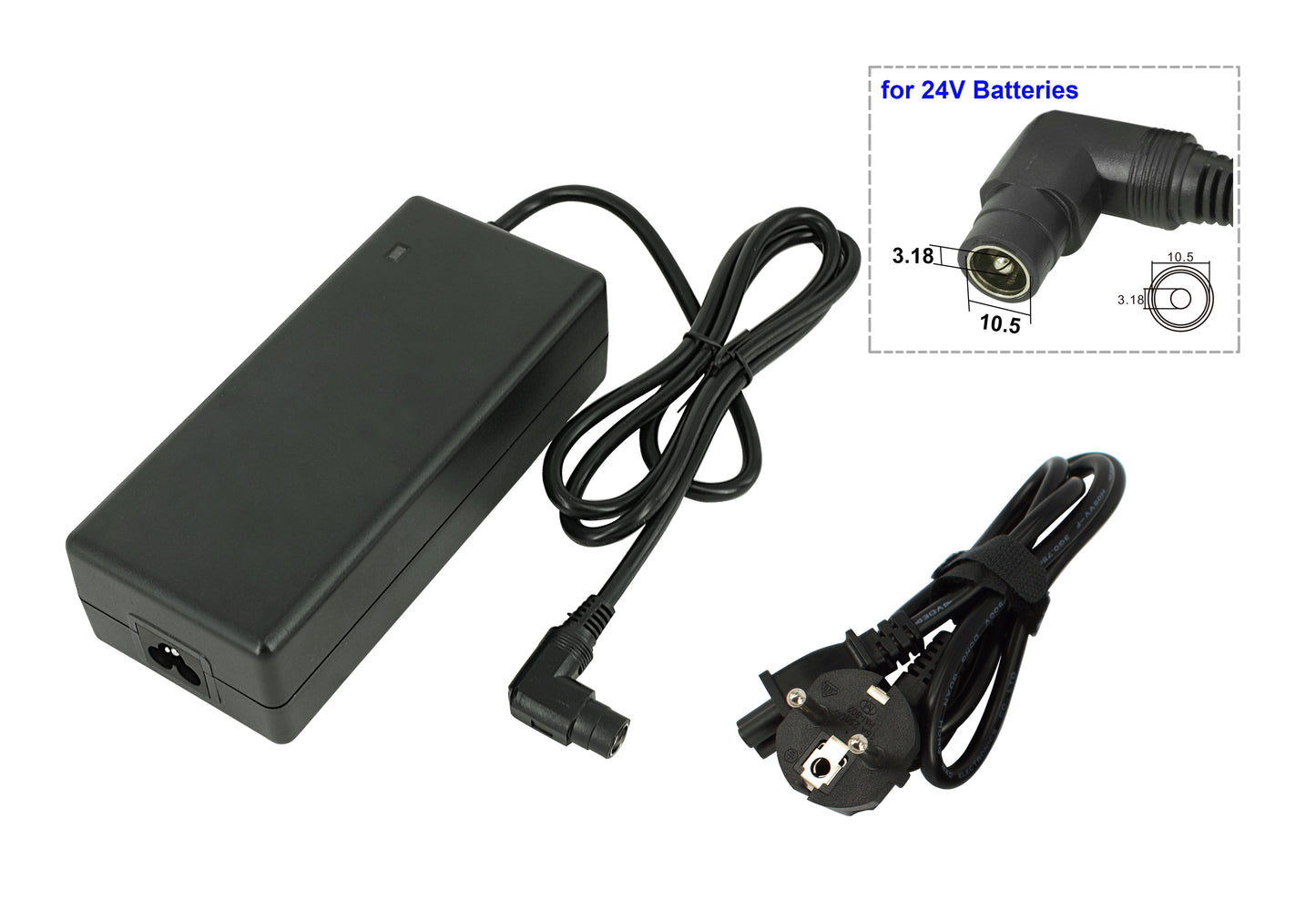 Powersmart Charger for 24V Phylion battery (2-pin RCA)