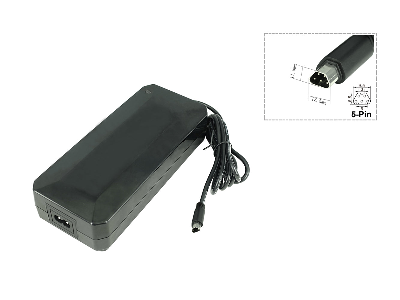 54.6V 3A Powersmart Charger with 5-pin trapezoidal plug