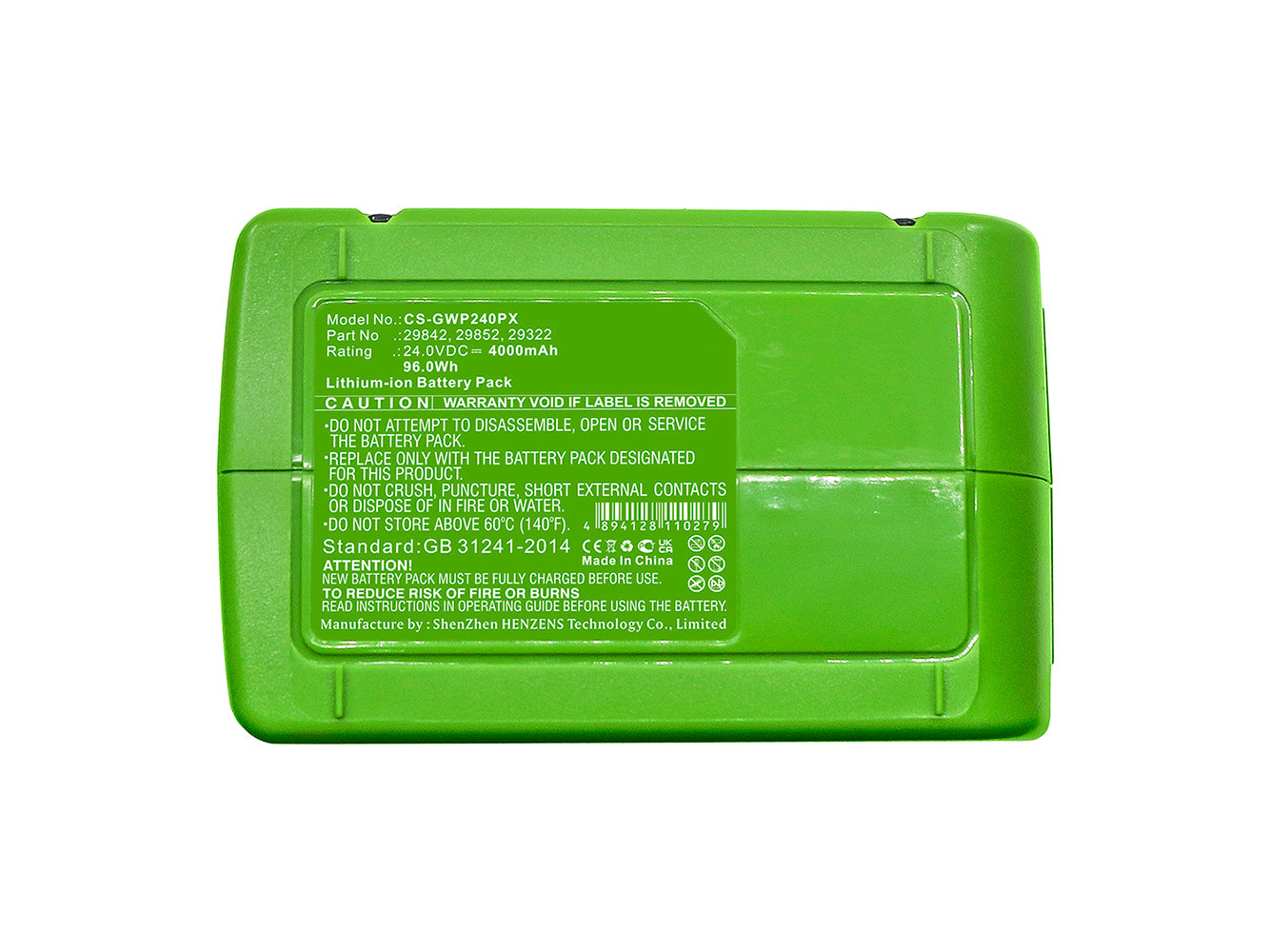 Replacement for GreenWorks G24, GreenWorks G24AB Power Tools Battery