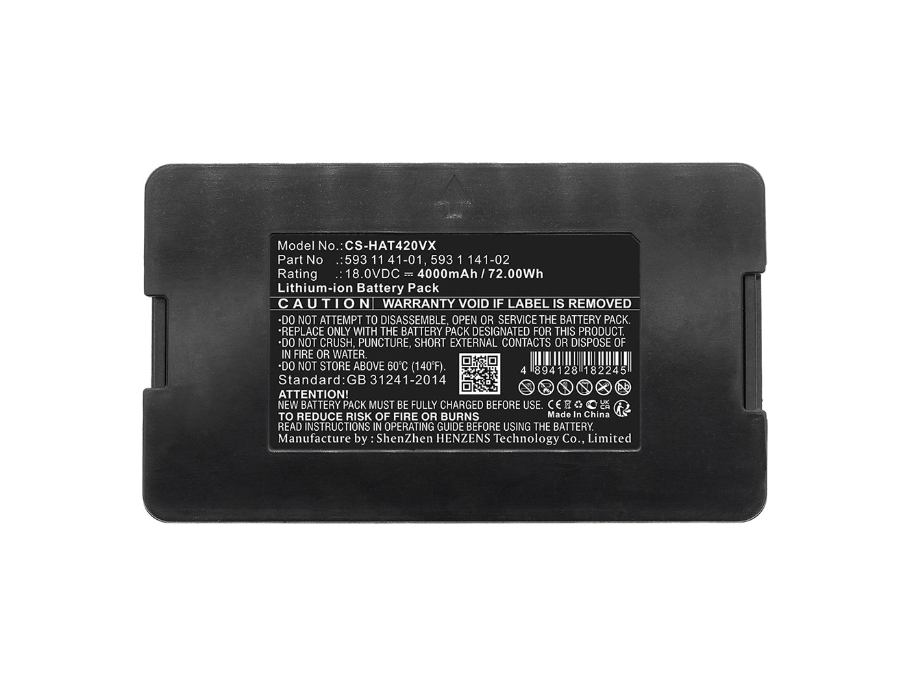 Replacement for Husqvarna 593 1 141-02, 593 11 41-01, 593 11 41-03 Lawn Mowers Battery