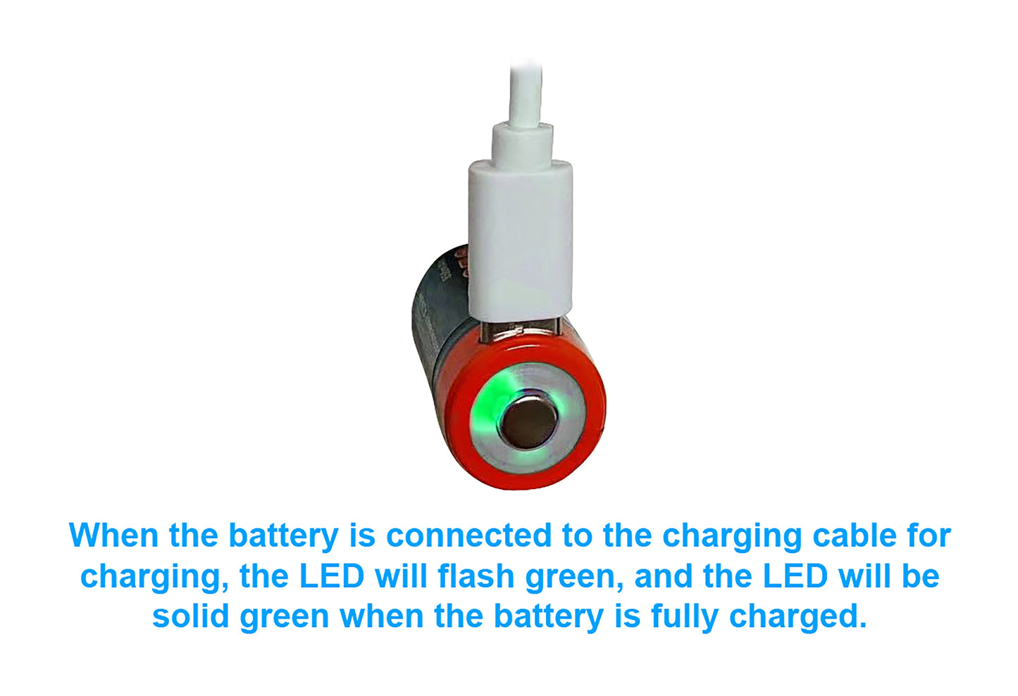 USB C Li-ion Rechargeable Battery, 4-Pack 1.5V 5000mWh with Type C Port