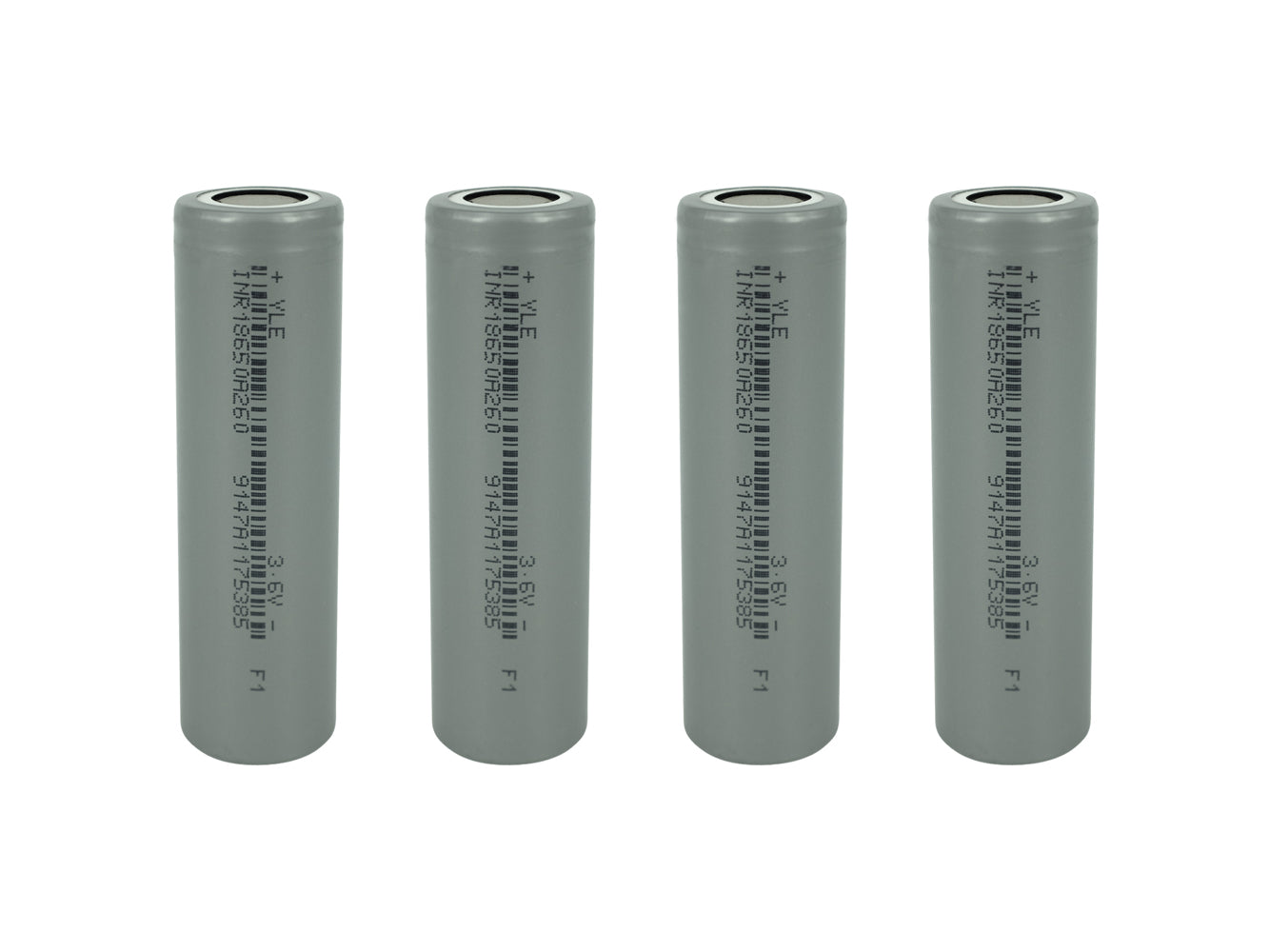 4x 18650 3.6V 2600 mAh Rechargeable Battery Cells