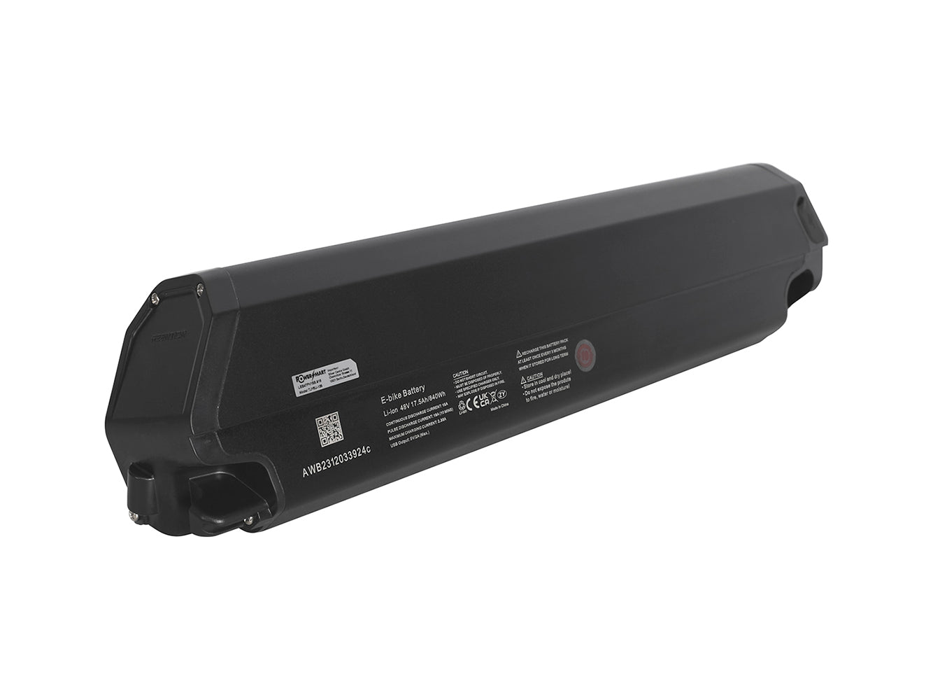 Batterie de vélo électrique Li-Ion 48V - 17,5Ah/840Wh, remplacement pour NCM Milano