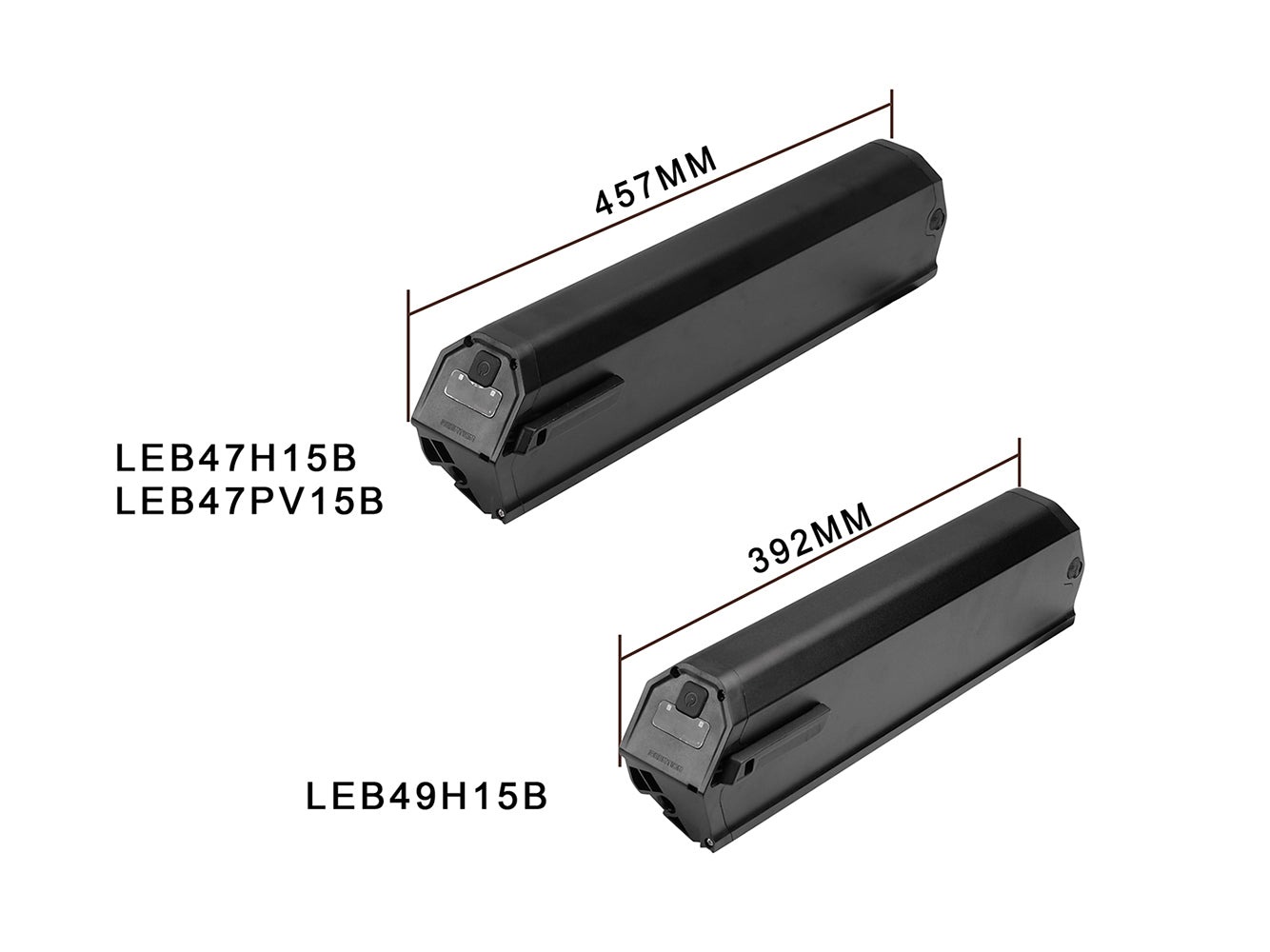 Batterie de vélo électrique Li-Ion 48V - 17,5Ah/840Wh, remplacement pour NCM Milano