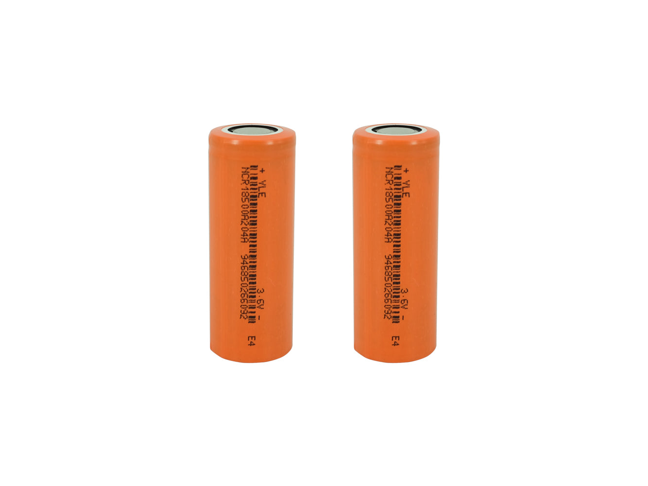 2x 18500 3.6V 2040mAh Rechargeable Battery Cells