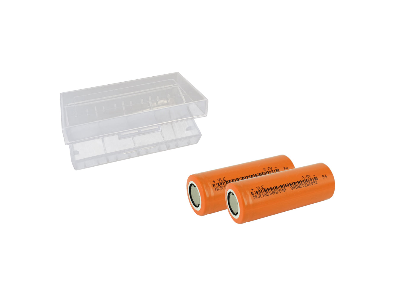 2x 18500 3.6V 2040mAh Rechargeable Battery Cells