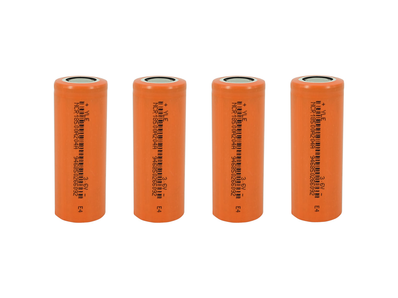 4x 18500 3.6V 2040mAh Rechargeable Battery Cells