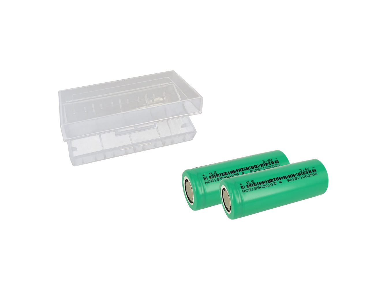 2x 18500 3.6V 2250mAh Rechargeable Battery Cells