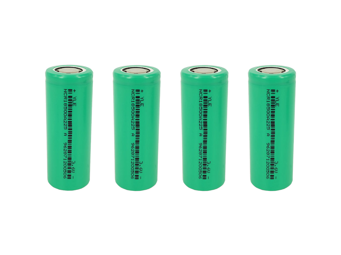 4x 18500 3.6V 2250mAh Rechargeable Battery Cells