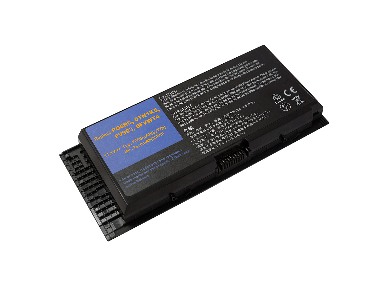 Replacement for Dell Precision M4600, Precision M4700, Precision M6600, Precision M6700 Laptop Battery