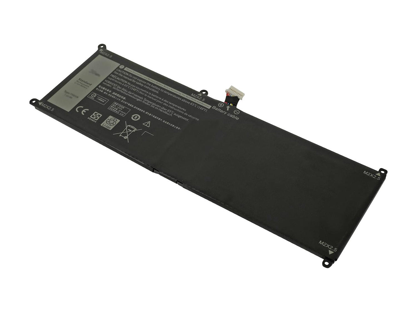 Replacement for Dell Latitude 12 7275, XPS 12 9250 Laptop Battery