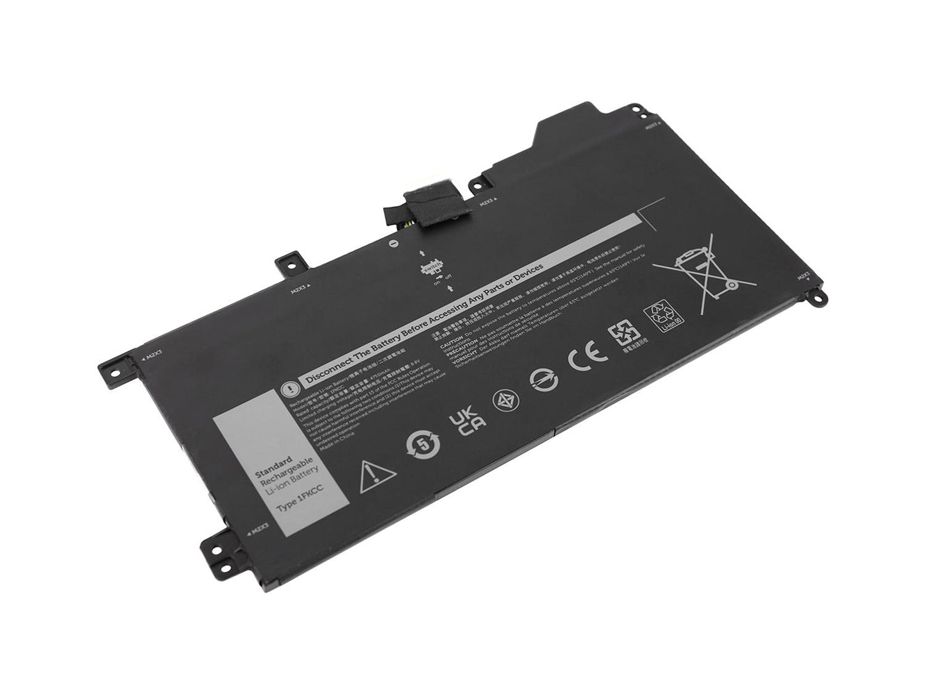 Replacement for Dell Latitude 7200 2-in-1, Latitude 7210 2-in-1 Laptop Battery