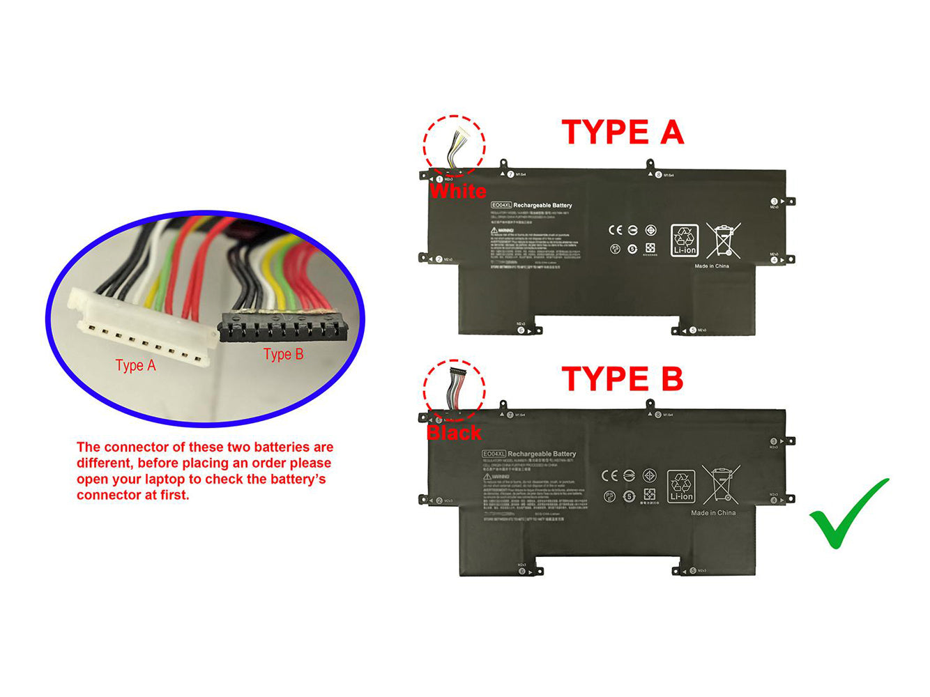 Replacement for HP EliteBook Folio G1 Laptop Battery