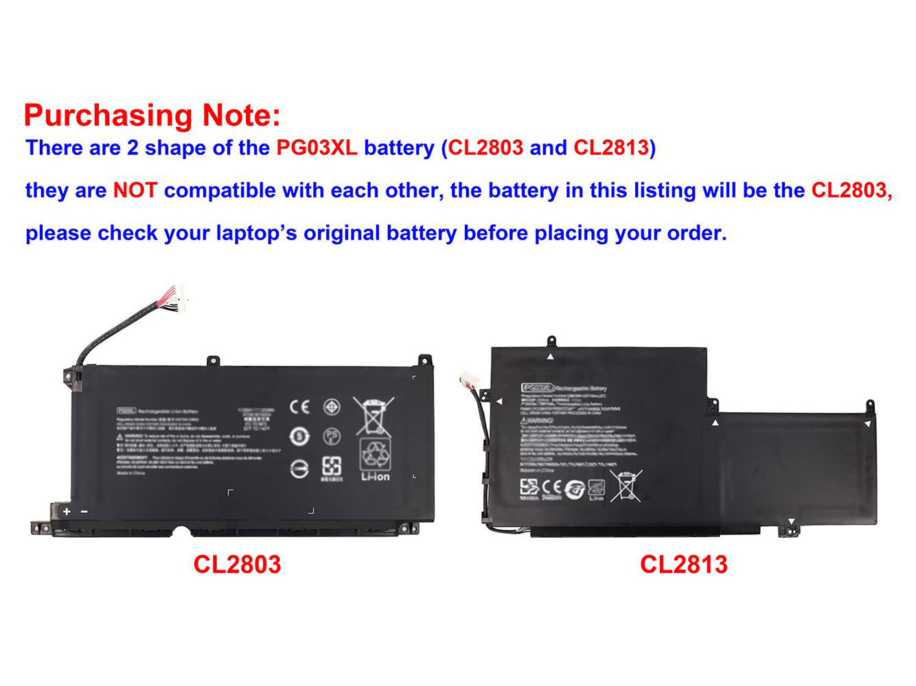 Replacement for HP Pavilion Gaming 15-DK0021TX, Pavilion Gaming 15-DK0125TX Laptop Battery