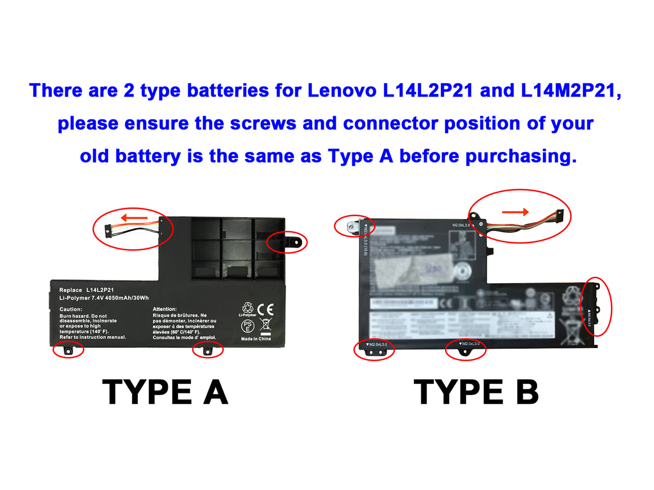 Replacement for LENOVO Yoga 500-15IBD Laptop Battery