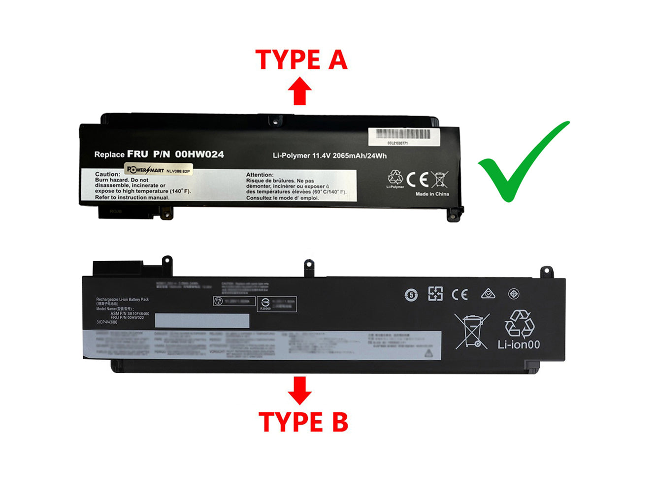 Replacement for LENOVO ThinkPad T470s - 20HF,  ThinkPad T470s - 20HG Laptop Battery